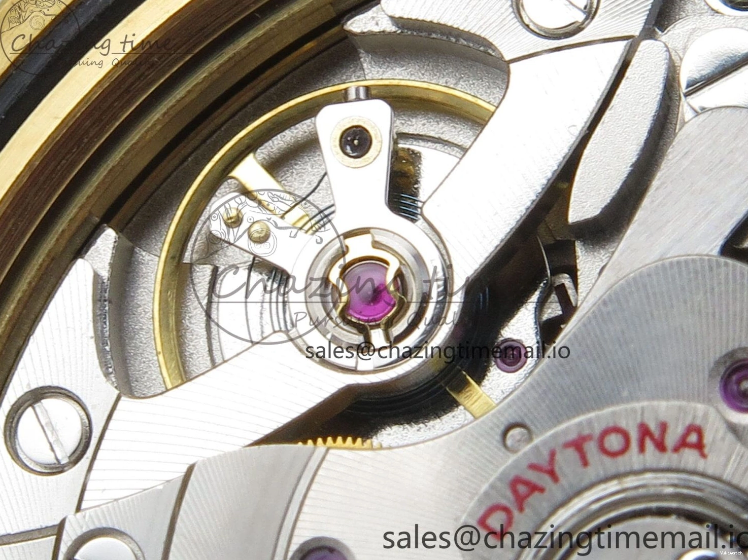 Clone Dial 1:1 YG Edition Daytona Bracelet Super Black Best DD4131 Diamonds YG 126508 on YG Clean 0307